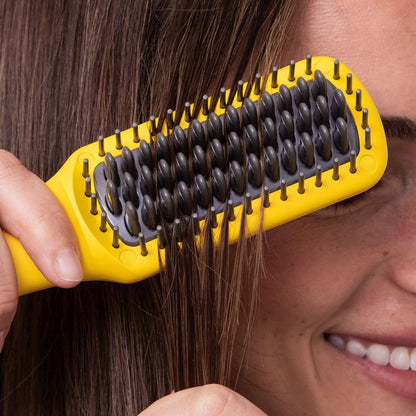 Drybar The Baby Brush Crush Mini Heated Straightening Brush - Corded Electric, Yellow Avelisse