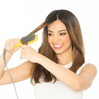 Drybar The Baby Brush Crush Mini Heated Straightening Brush - Corded Electric, Yellow Avelisse