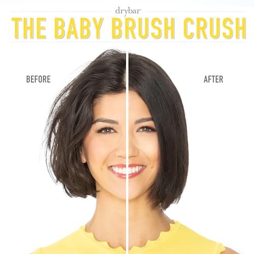 Drybar The Baby Brush Crush Mini Heated Straightening Brush - Corded Electric, Yellow Avelisse