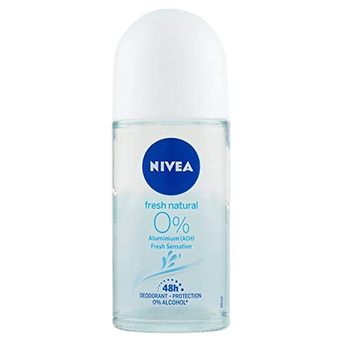 NIVEA Fresh Natural 0% Aluminum Free Deodorant Roll-On, 50ml – Long-Lasting Freshness Without Aluminum - görsel 2