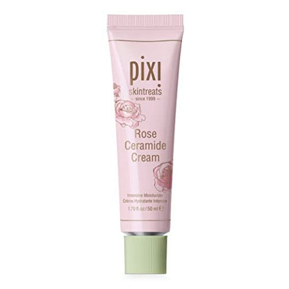 Pixi Beauty Rose Ceramide Hydrating Face Cream – Ultra Rich Barrier Repair Moisturizer for Radiant & Supple Skin, 1.7 oz