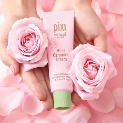 Pixi Beauty Rose Ceramide Hydrating Face Cream – Ultra Rich Barrier Repair Moisturizer for Radiant & Supple Skin, 1.7 oz - görsel 18