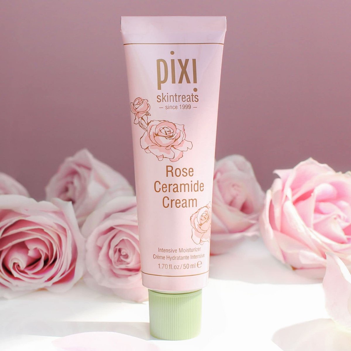 Pixi Beauty Rose Ceramide Hydrating Face Cream – Ultra Rich Barrier Repair Moisturizer for Radiant & Supple Skin, 1.7 oz - görsel 5