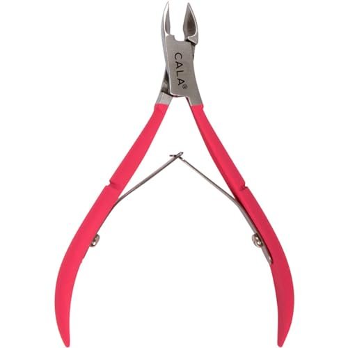 Cala Soft Touch Coral Cuticle Nipper - Precision Stainless Steel Manicure Tool - görsel 2