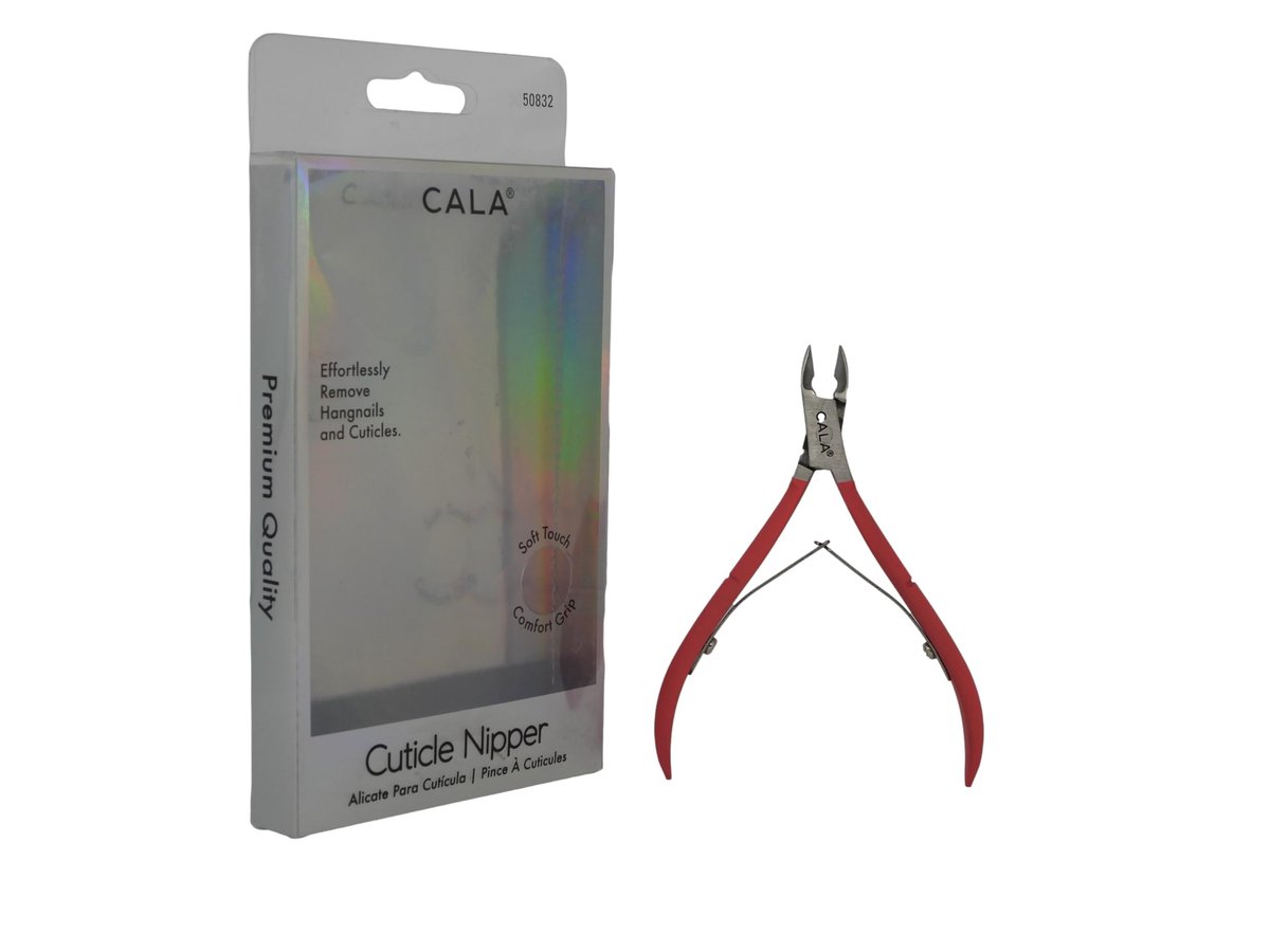 Cala Soft Touch Coral Cuticle Nipper - Precision Stainless Steel Manicure Tool - görsel 5