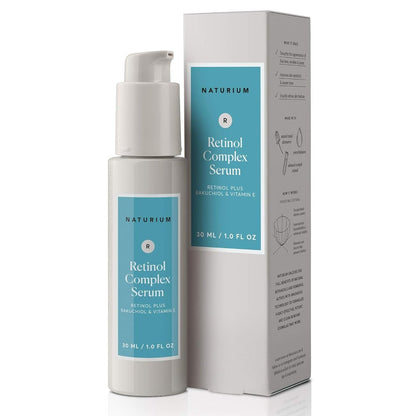 Naturium Retinol Complex Serum - Encapsulated Retinols & Bakuchiol for Refining & Smoothing Face Serum, 1 oz