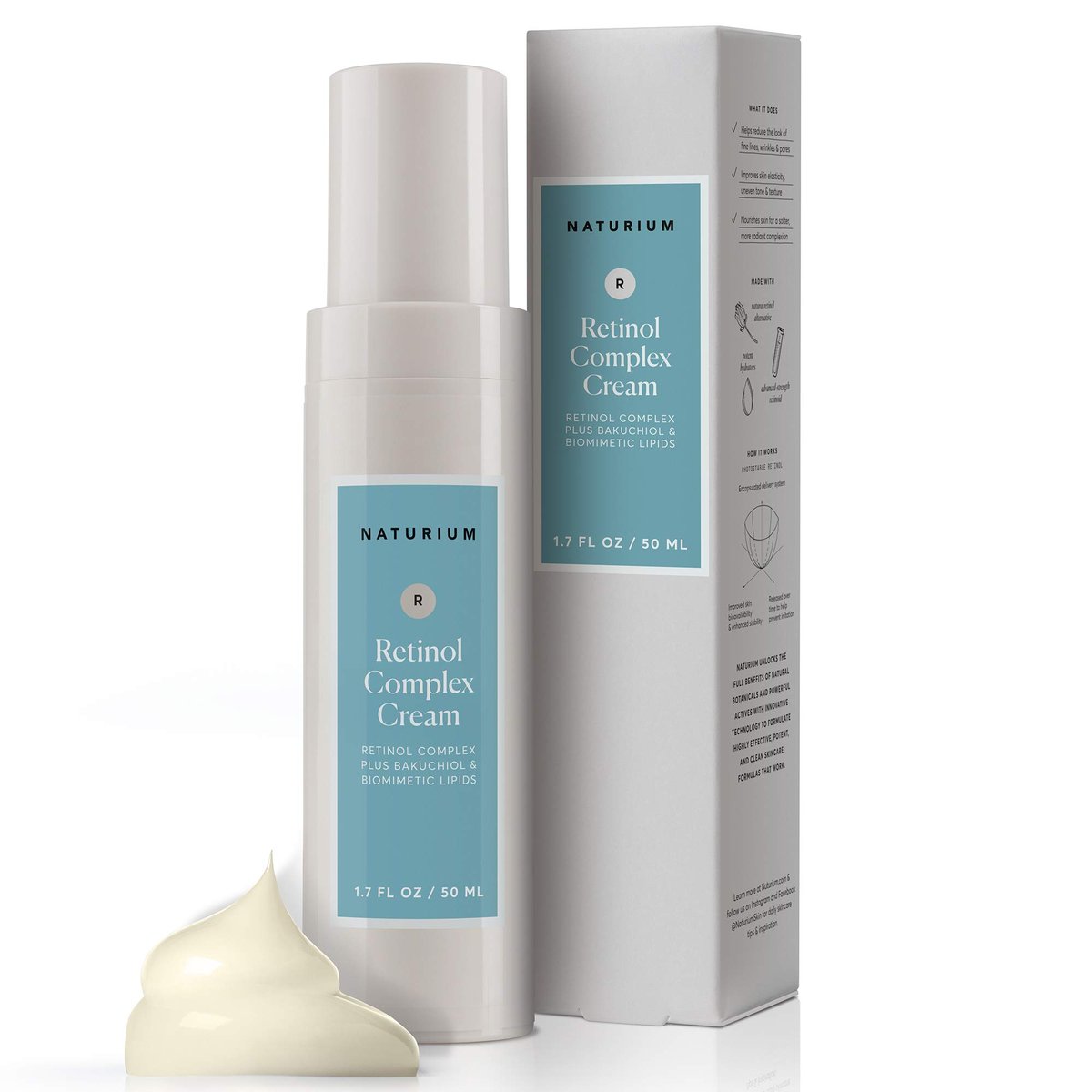 Naturium Retinol Complex Face Cream 2.5% - Anti-Aging Moisturizer, 1.7 oz Avelisse