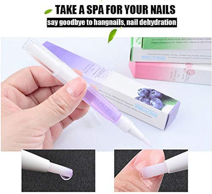 15-Piece Cuticle Oil Pen Set – Nail Care Kit with Vitamin E & Lavender for Damaged Nails, Hangnail Treatment, Moisturizer & Growth Serum Avelisse