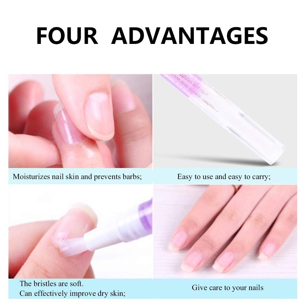 15-Piece Cuticle Oil Pen Set – Nail Care Kit with Vitamin E & Lavender for Damaged Nails, Hangnail Treatment, Moisturizer & Growth Serum Avelisse