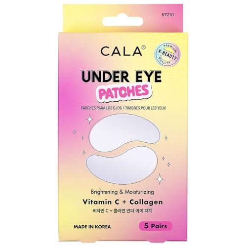 CALA Vitamin C + Collagen Under Eye Patches – Brightening & Hydrating Eye Masks to Depuff, Reduce Dark Circles & Fine Lines (5 Pairs, 10-15 Min Treatment) - görsel 2