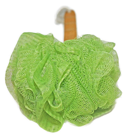 4 Pack Shower Loofah Body & Back Scrubber - Exfoliating Loofah on a Stick with Long Wooden Handle for Men & Women - Easy Reach Body Wash & Lotion Applicator Avelisse
