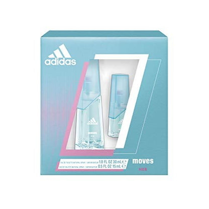 Adidas Moves for Her 2-Piece EDT Gift Set - 1.5 Fl Oz Eau de Toilette Avelisse