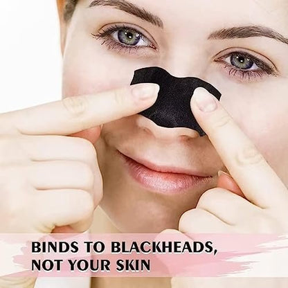 AUSLKA Blackhead Pore Strips - 120 Count Deep Cleansing Charcoal Strips for Nose & Face, Blackhead Remover