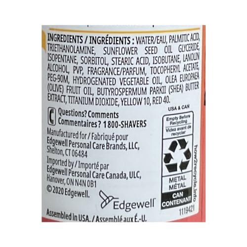 Skintimate Vanilla Sugar Shave Gel for Women – 7 oz (Pack of 6) with Vitamin E & Shea Butter Avelisse
