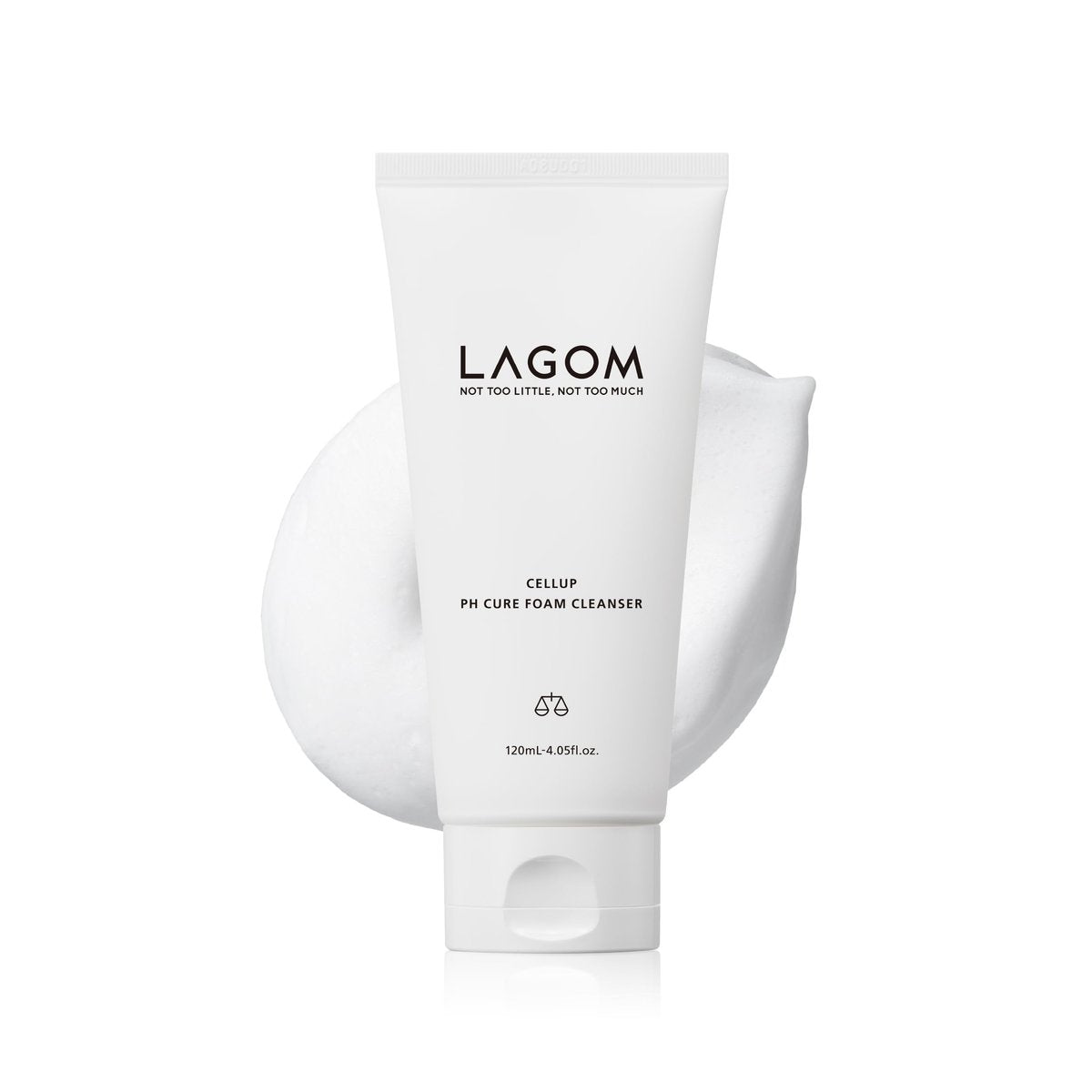LAGOM Cellup pH Cure Foam Cleanser – Low pH 5.5 Gentle Face Wash for Sensitive Skin, K-Beauty Barrier Protection, 4.05 Fl Oz Avelisse