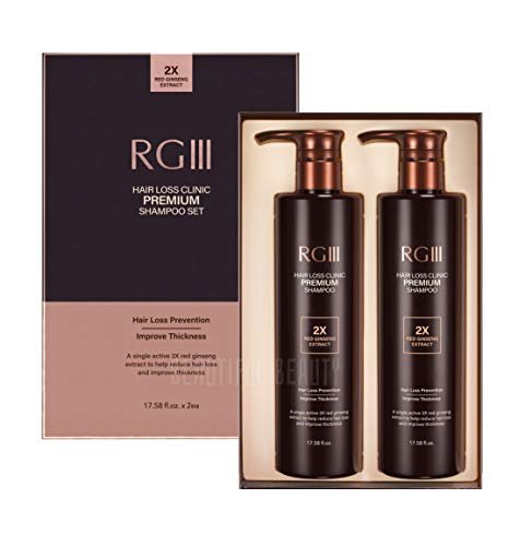 RG3 RGIII Premium Hair Loss Clinic Shampoo – 35.16 Fl Oz – Brown Avelisse
