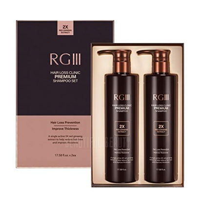 RG3 RGIII Premium Hair Loss Clinic Shampoo – 35.16 Fl Oz – Brown Avelisse