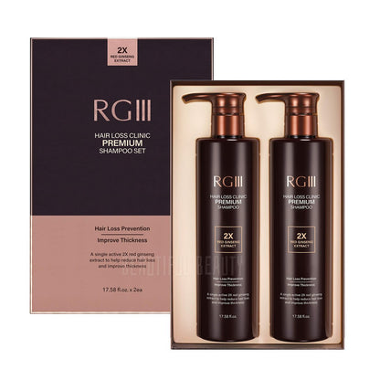 RG3 RGIII Premium Hair Loss Clinic Shampoo – 35.16 Fl Oz – Brown Avelisse