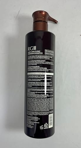 RG3 RGIII Premium Hair Loss Clinic Shampoo – 35.16 Fl Oz – Brown Avelisse