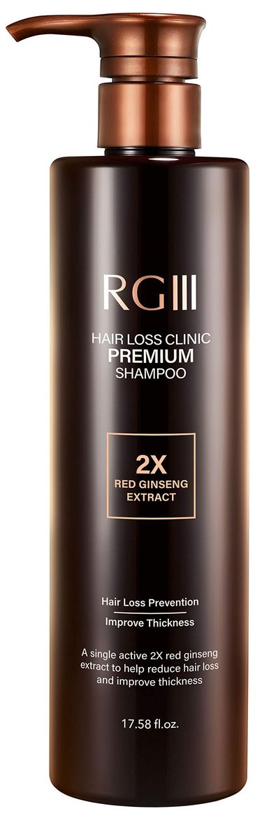 RG3 RGIII Premium Hair Loss Clinic Shampoo – 35.16 Fl Oz – Brown Avelisse