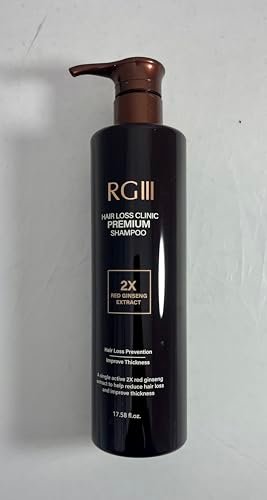 RG3 RGIII Premium Hair Loss Clinic Shampoo – 35.16 Fl Oz – Brown Avelisse