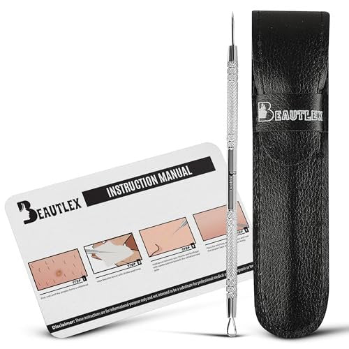 Beautlex Professional Skin Milia Remover Tool & Comedone Extractor – Double Ended Stainless Steel Pimple Popper Kit for Acne & Blackhead Removal - görsel 2