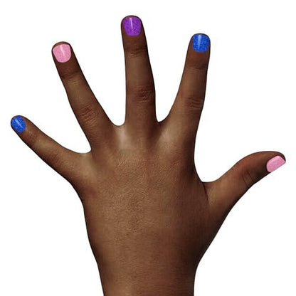 Piggy Paint 100% Non-Toxic Girls Nail Polish - Shimmer & Sparkle (3 Polish + Nail Art Gift Set) Avelisse