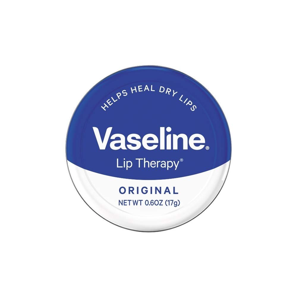 Vaseline Lip Therapy Original Lip Balm Tin – 0.6 oz (Pack of 3) for Dry, Chapped Lips - görsel 1