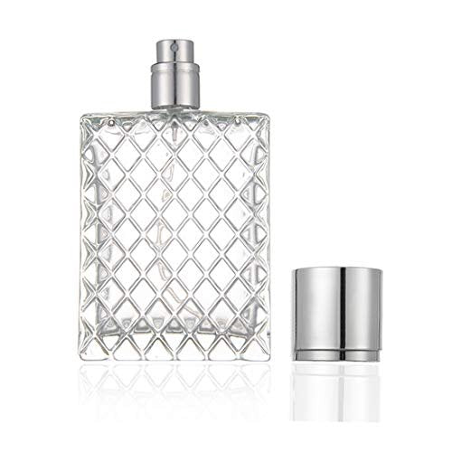 Enslz 100ml 3.4 oz Refillable Spray Perfume Bottle - Large Fine Mist Atomizer, Empty Portable Clear Glass Essential Oil Container for Travel - görsel 2