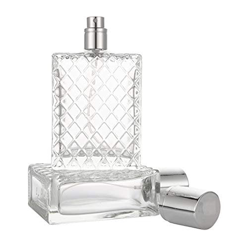 Enslz 100ml 3.4 oz Refillable Spray Perfume Bottle - Large Fine Mist Atomizer, Empty Portable Clear Glass Essential Oil Container for Travel - görsel 8