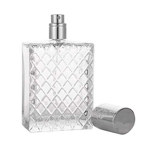 Enslz 100ml 3.4 oz Refillable Spray Perfume Bottle - Large Fine Mist Atomizer, Empty Portable Clear Glass Essential Oil Container for Travel - görsel 10