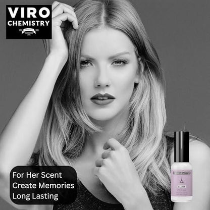 VIROCHEMISTRY Pheromones for Women (Elixir) – Elegant, Ultra Strength Organic Fragrance Body Perfume, 1 Fl Oz