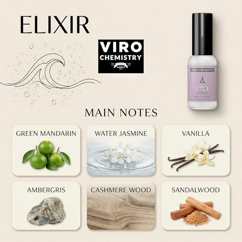 VIROCHEMISTRY Pheromones for Women (Elixir) – Elegant, Ultra Strength Organic Fragrance Body Perfume, 1 Fl Oz - görsel 6