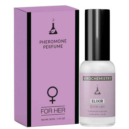 VIROCHEMISTRY Pheromones for Women (Elixir) – Elegant, Ultra Strength Organic Fragrance Body Perfume, 1 Fl Oz