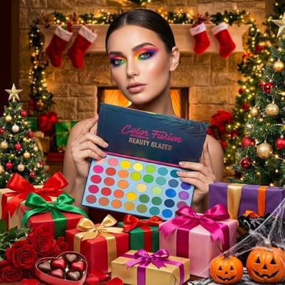 BestLand 39 Color Rainbow Eyeshadow Palette - Professional Matte, Metallic & Shimmer Eye Shadow Set - Ultra Pigmented Bright Vibrant Shades
