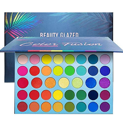 BestLand 39 Color Rainbow Eyeshadow Palette - Professional Matte, Metallic & Shimmer Eye Shadow Set - Ultra Pigmented Bright Vibrant Shades