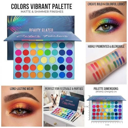 BestLand 39 Color Rainbow Eyeshadow Palette - Professional Matte, Metallic & Shimmer Eye Shadow Set - Ultra Pigmented Bright Vibrant Shades