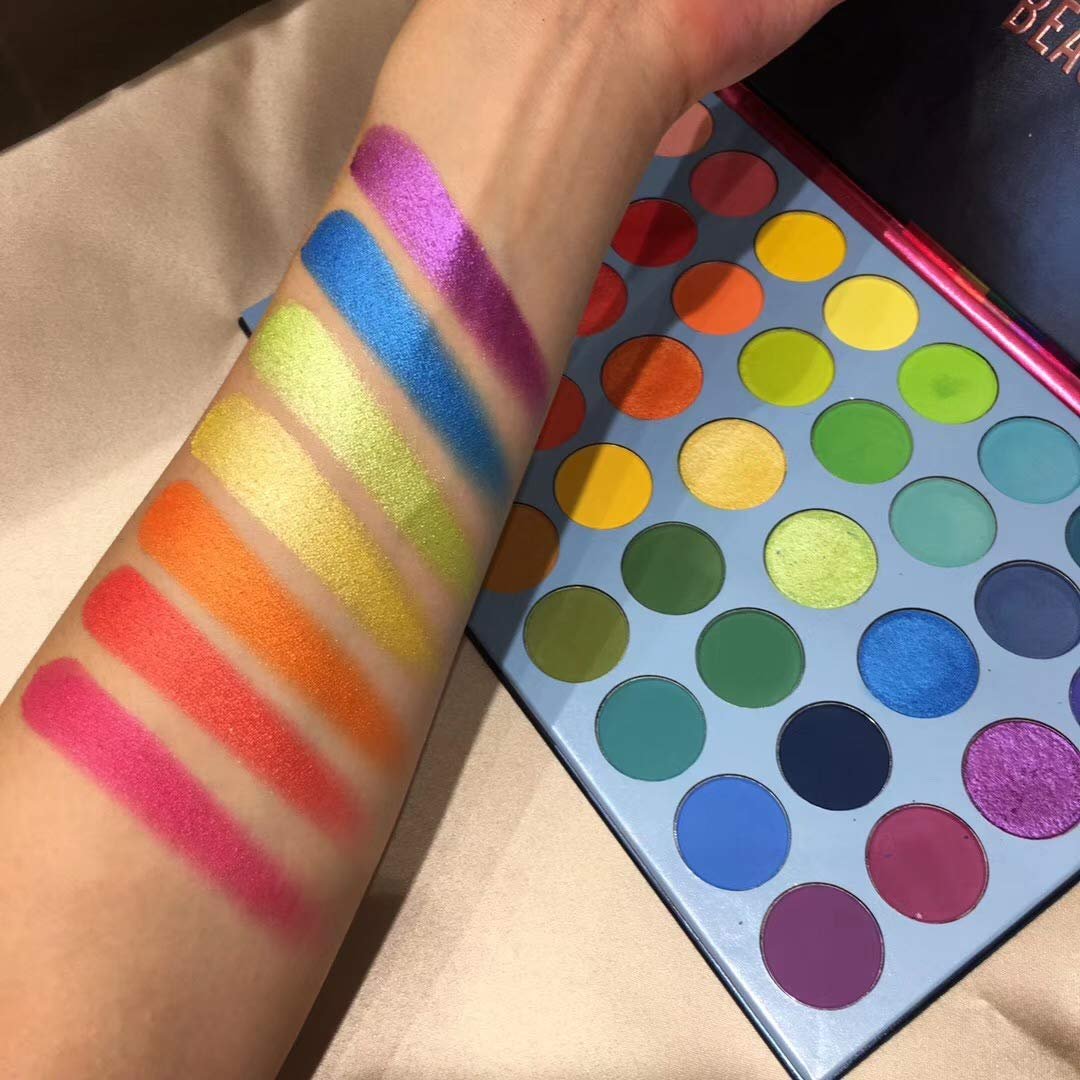 BestLand 39 Color Rainbow Eyeshadow Palette - Professional Matte, Metallic & Shimmer Eye Shadow Set - Ultra Pigmented Bright Vibrant Shades - görsel 13