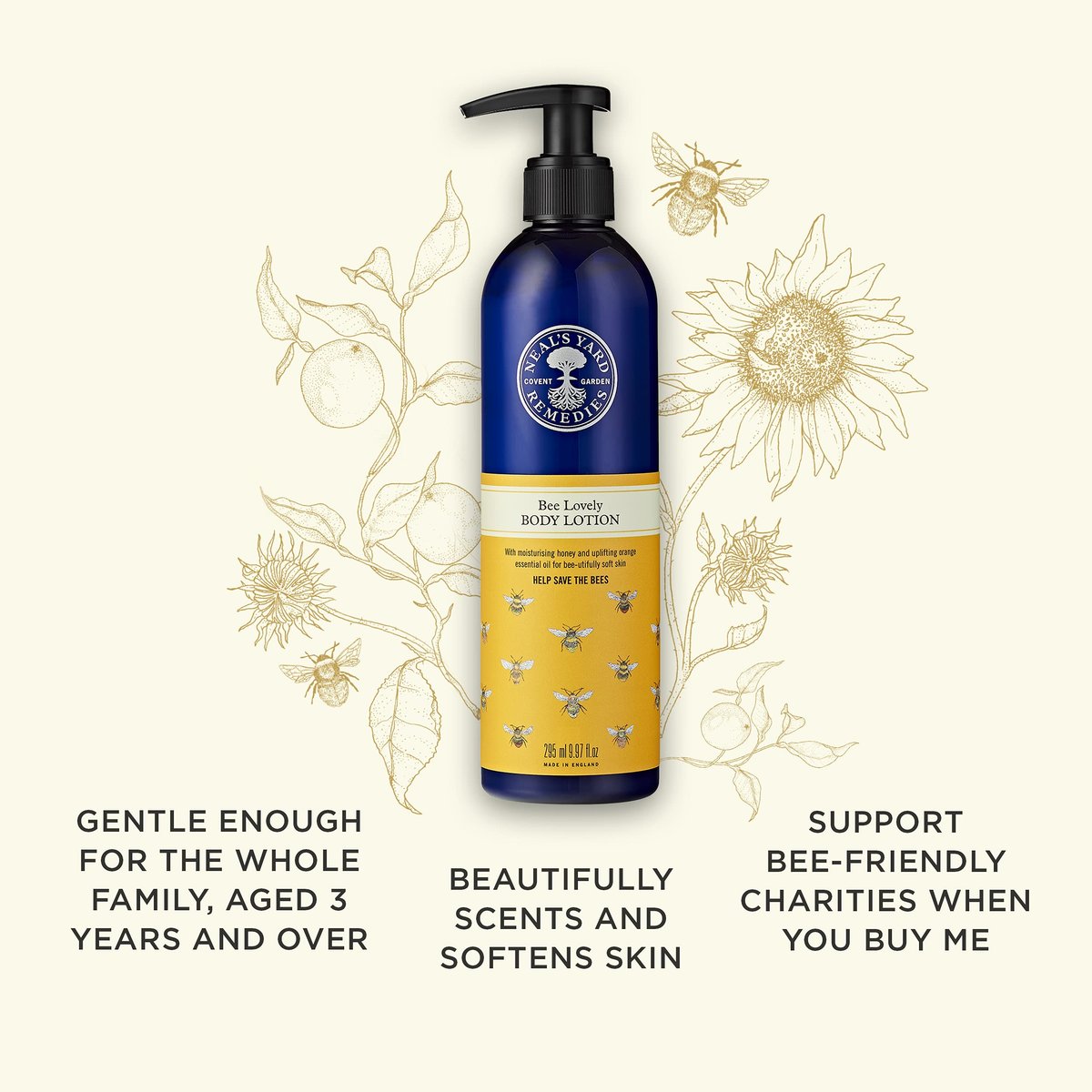 Neal's Yard Remedies Bee Lovely Body Lotion - Nourishing Moisturizer for Dry Skin - görsel 5