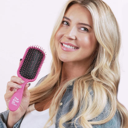 The Knot Dr. Detangling Hair Brush by Conair – Pink – Removes Knots & Tangles in Wet or Dry Hair