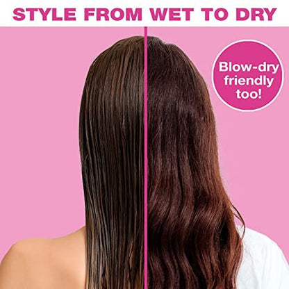The Knot Dr. Detangling Hair Brush by Conair – Pink – Removes Knots & Tangles in Wet or Dry Hair