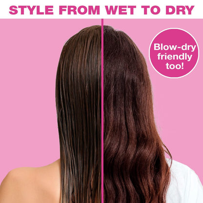 The Knot Dr. Detangling Hair Brush by Conair – Pink – Removes Knots & Tangles in Wet or Dry Hair