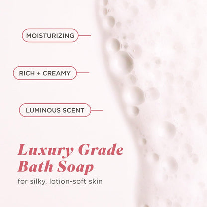 Caress Beauty Bar Soap - Daily Silk Extract & Floral Oil Essence, Moisturizing Body Soap for Silky, Soft Skin, 3.15 oz, 48 Bars Avelisse