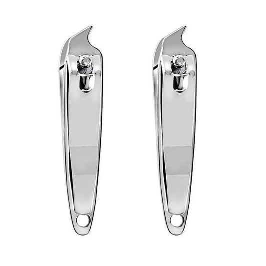 DNHCLL 2 PCS Metal Slanted Edge Nail Cutting Clippers – Precision Pedicure Manicure Tool for Thick Toenails
