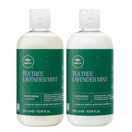 Tea Tree Lavender Mint Shampoo and Conditioner Duo Set – Revitalizing Hair Care Gift Set Avelisse