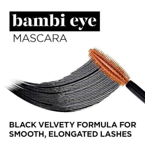L'Oreal Paris Bambi Eye Mascara - Waterproof Black - Lasting Volume, Length & Lift with Doe-Eye Definition Avelisse