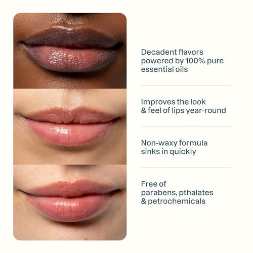 Cliganic Organic Lip Balm Set (6 Flavors) - 100% Natural Hydrating, Moisturizing for Dry Cracked Lips, Stocking Stuffer Gift for Men & Women - görsel 10