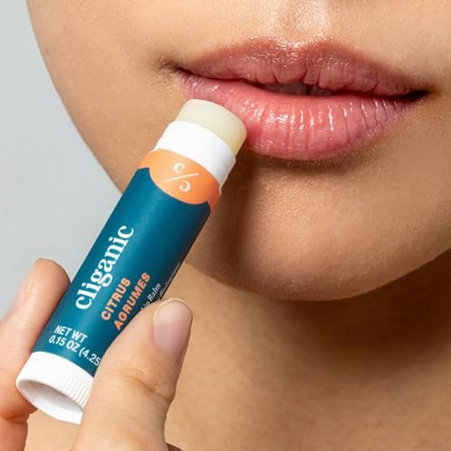Cliganic Organic Lip Balm Set (6 Flavors) - 100% Natural Hydrating, Moisturizing for Dry Cracked Lips, Stocking Stuffer Gift for Men & Women - görsel 4