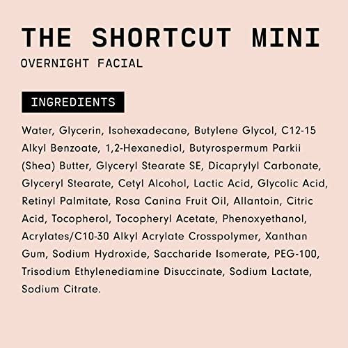 Versed The Shortcut Overnight Facial - Leave-on Gentle Exfoliating Treatment with Lactic and Glycolic Acid for Rejuvenation and Hydration - Vegan 0.5 fl oz - görsel 16