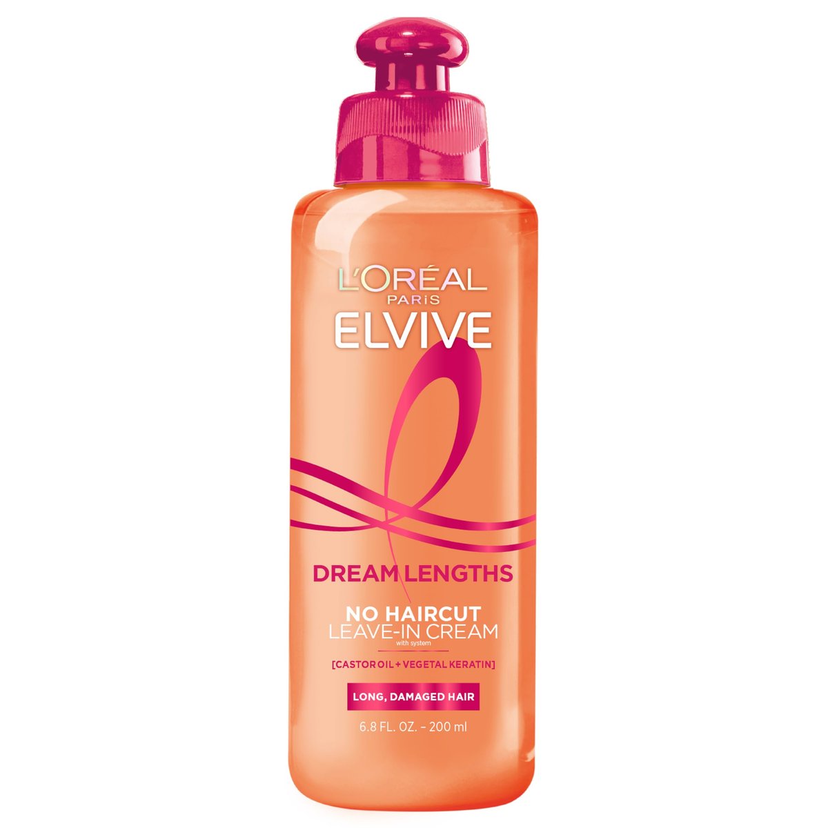 L'Oreal Paris Elvive Dream Lengths No Haircut Cream Leave In Conditioner, 6.8 fl. oz. - görsel 2